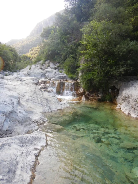 Canyon Rio Barbaira Rocchetta Nervina Liguria Italia — Foto de Stock