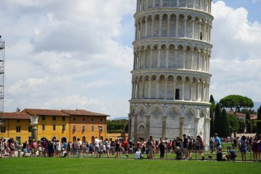 Pisa, Temmuz 2017. Mucize Meydanı Pisa Kulesi
