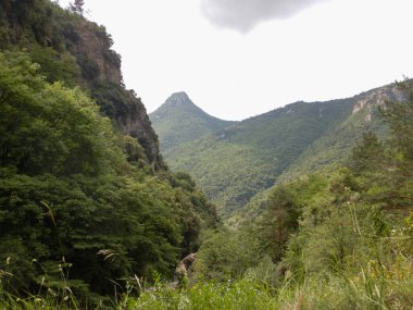 Rocchetta Nervina, Imperia 'da panoramik manzara - İtalya