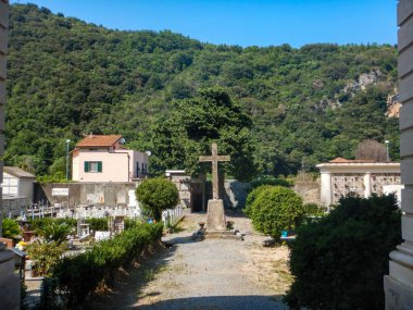 Ligure Final Mezarlığı, Liguria - İtalya. Temmuz 2019