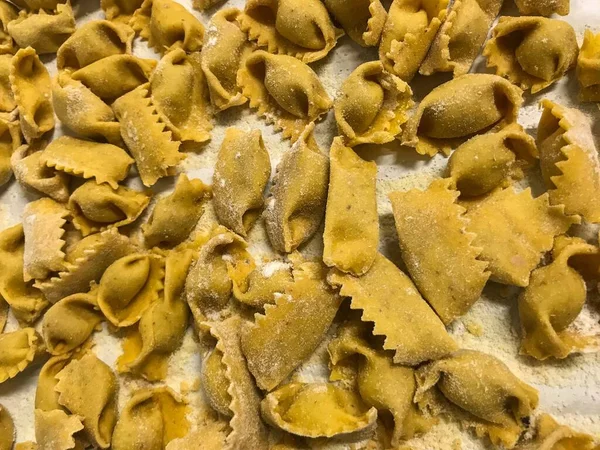 Agnolotti Těstoviny Langhe Piemont Itálie — Stock fotografie