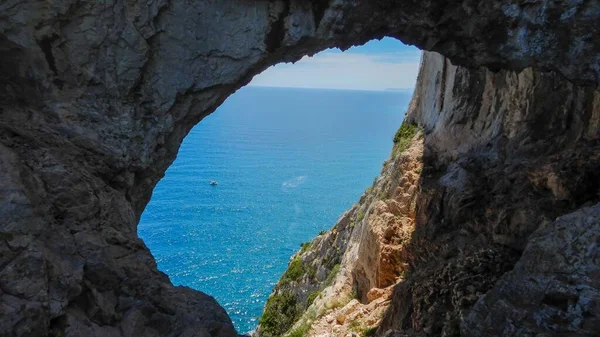 Пещера Фальшивомонетчиков Пещера Разбойников Ноли Лигурия Италия Стоковое Фото