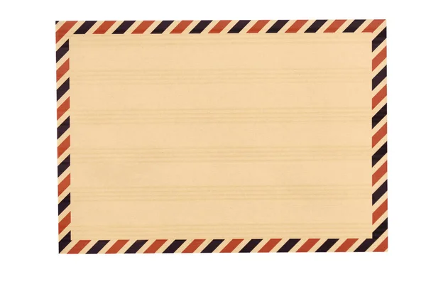 Bruine Envelop Voor Zakelijke Brief Geïsoleerd Witte Achtergrond — Stockfoto