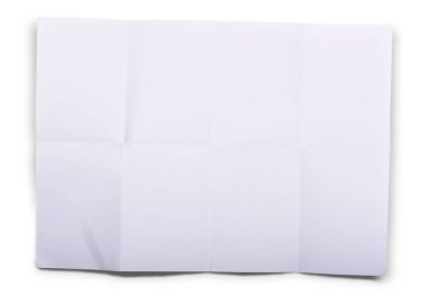 Beyaz arka plan üzerinde izole gelişeceğini beyaz kağıt levha