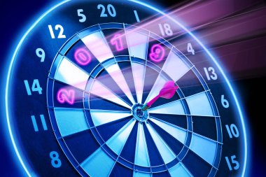 Kurulu parlayan 2019 numaraları ile dart. 2019 gol. Mutlu yeni yıl 2019