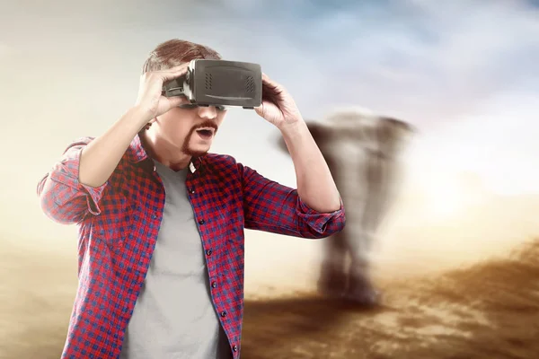 Tecnologia de realidade aumentada — Fotografia de Stock