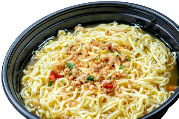 Close up of noodles on the bowl — Stock Photo, Image