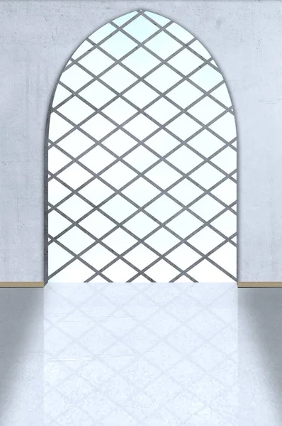 Arcos de janela de dentro da mesquita — Fotografia de Stock