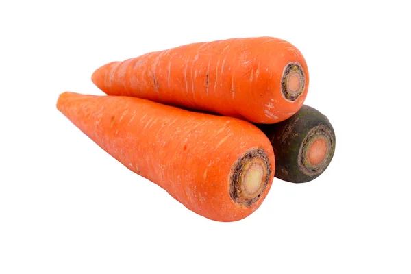 Carota Fresca Isolata Sfondo Bianco — Foto Stock