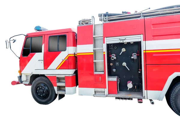 Firefighters Truck Isolated White Background — Stock Photo, Image