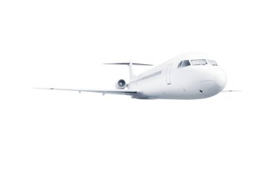 Uçak beyaz arkaplanda izole edildi