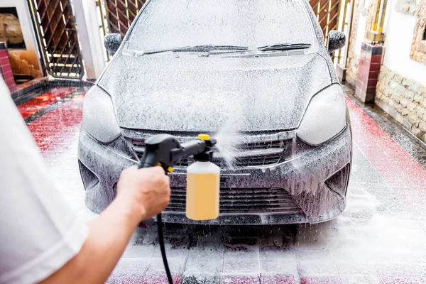 Mycie Samochodu Garażu — Zdjęcie stockowe