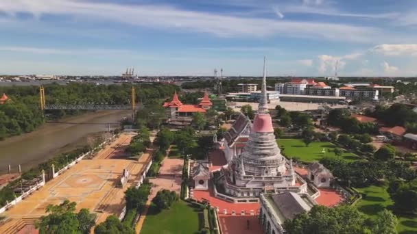 Samut Prakan Thailand Juli 2020 Phra Samut Chedi Byggandet Samut — Stockvideo