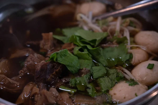 Ragoût Aux Légumes Soupe Bœuf Thaïlandais — Photo