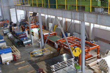 Rulo imalat, galvanizli çelik işleme doğrultusunda çeşitli bölümlerini unsurları