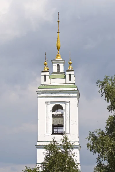 Architettura Delle Chiese Cattedrali Ortodosse Russe Villaggio Konstantinovo Regione Ryazan — Foto Stock
