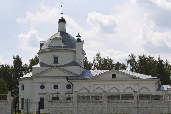 Arquitetura Igrejas Catedrais Ortodoxas Russas Vila Konstantinovo Região Ryazan Rússia — Fotografia de Stock