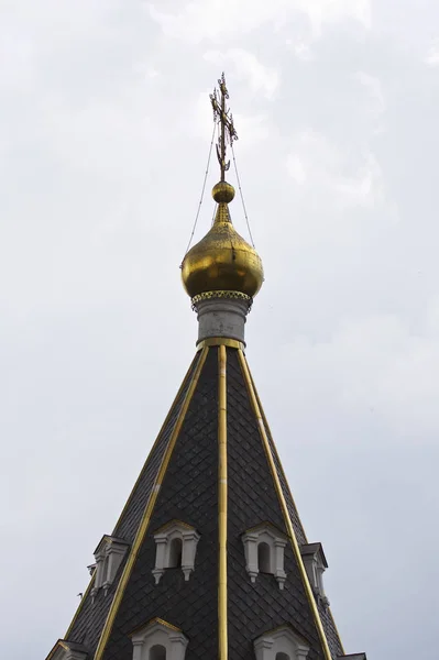Építészet Orosz Ortodox Templomok Katedrálisok Village Poschupovo Ryazan Region Oroszország — Stock Fotó