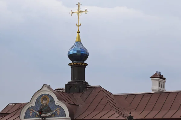 Arquitetura Igrejas Catedrais Ortodoxas Russas Vila Poschupovo Região Ryazan Rússia — Fotografia de Stock