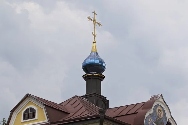 Arquitetura Igrejas Catedrais Ortodoxas Russas Vila Poschupovo Região Ryazan Rússia — Fotografia de Stock