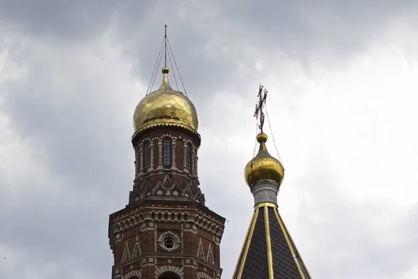 Architectuur Van Russisch Orthodoxe Kerken Kathedralen Dorp Poschupovo Ryazan Regio — Stockfoto