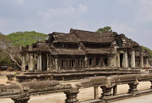 Architectuur van de oude tempel complex Angkor, Siem Reap — Stockfoto