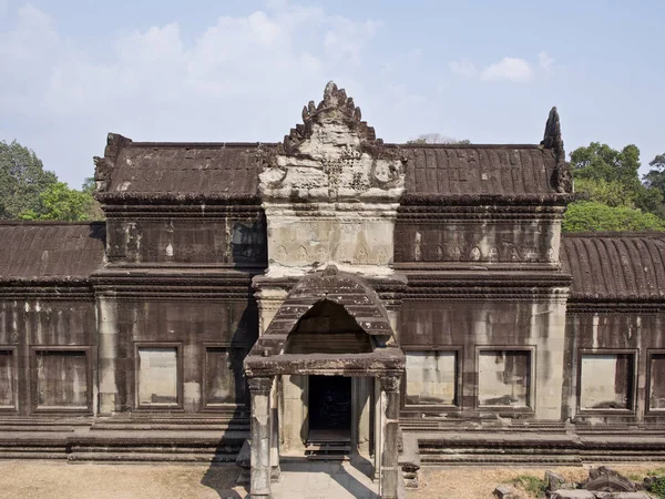 Architectuur van de oude tempel complex Angkor, Siem Reap — Stockfoto