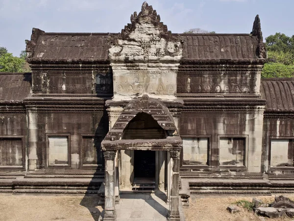 Architectuur van de oude tempel complex Angkor, Siem Reap — Stockfoto