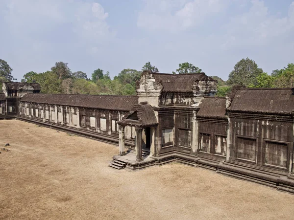 Arquitectura del antiguo complejo del templo Angkor, Siem Reap — Foto de Stock