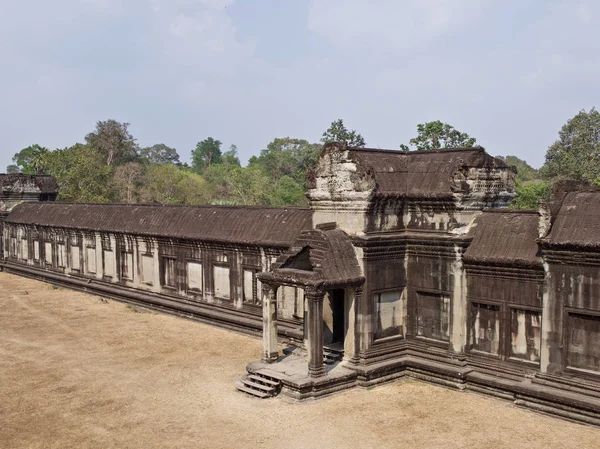 Αρχιτεκτονική του αρχαίου ναού συγκρότημα Angkor, Σιέμ Ριπ — Φωτογραφία Αρχείου