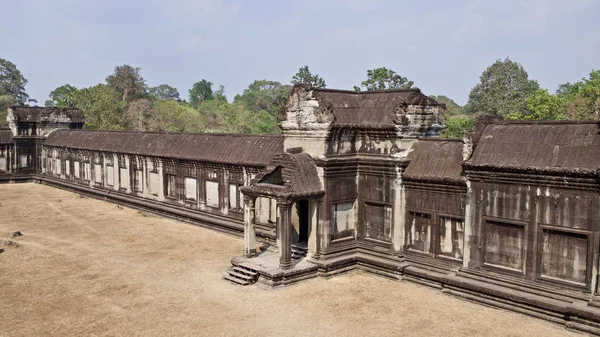 Architectuur van de oude tempel complex Angkor, Siem Reap — Stockfoto