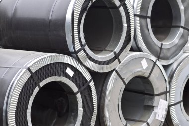 Stokta soğuk haddelenmiş galvanizli çelik ruloları