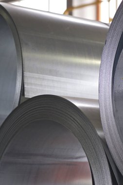 Stokta soğuk haddelenmiş galvanizli çelik ruloları