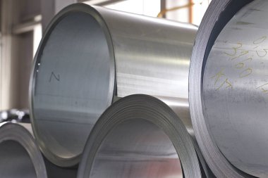 Stokta soğuk haddelenmiş galvanizli çelik ruloları