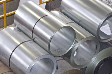 Stokta soğuk haddelenmiş galvanizli çelik ruloları