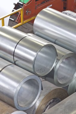 Stokta soğuk haddelenmiş galvanizli çelik ruloları