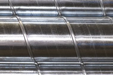 Çeşitli havalandırma sistemleri için galvanizli sacdan yapılmış elemanlar ve parçalar