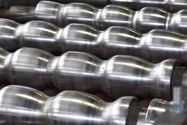 Rolls for profiling in the machine for rolling galvanized sheet metal — Stock Photo, Image