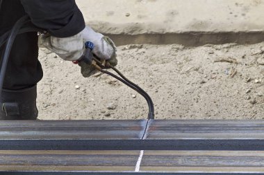 Kesme uzun metal haddeleme gaz meşalesi