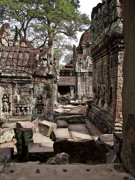 Architektura starożytnego Świątynia kompleksu Angkor, Siem Reap — Zdjęcie stockowe