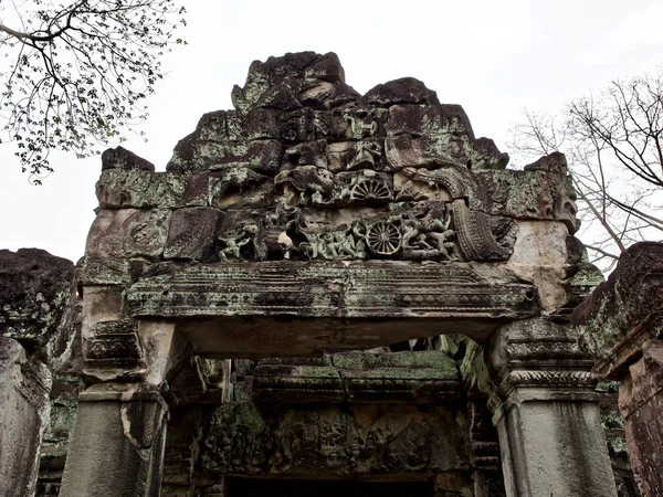 Arquitectura del antiguo complejo del templo Angkor, Siem Reap — Foto de Stock