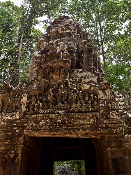 Architektura starověku chrámového komplexu Angkor, Siem Reap — Stock fotografie