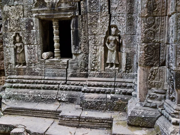 Arquitectura del antiguo complejo del templo Angkor, Siem Reap — Foto de Stock