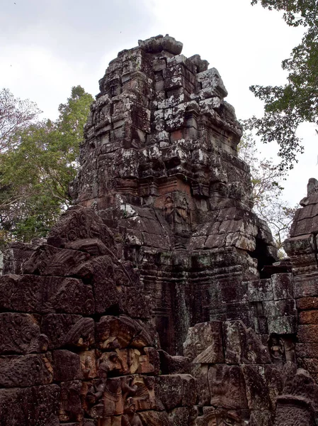 Architektura starověku chrámového komplexu Angkor, Siem Reap — Stock fotografie