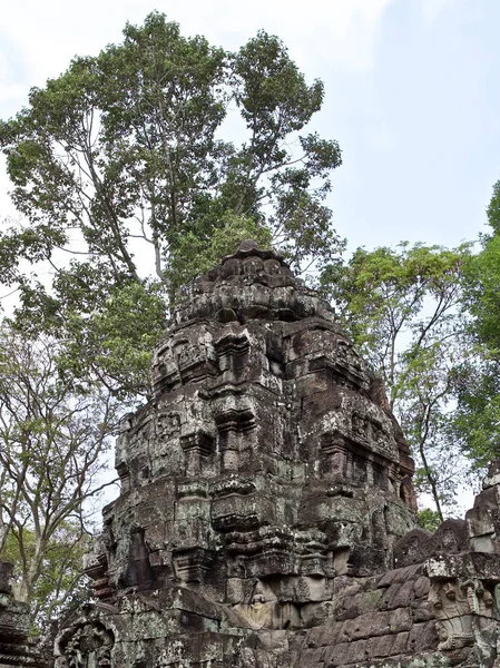 Arkitekturen av forntida tempel komplex Angkor, Siem Reap — Stockfoto