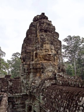 Architecture of ancient temple complex Angkor, Siem Reap clipart