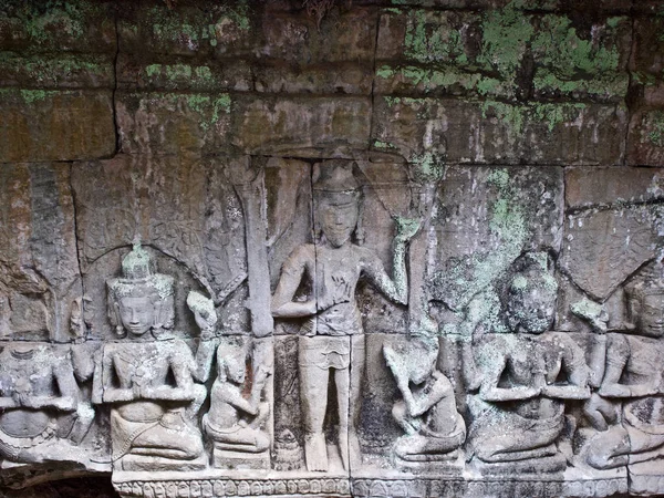 Architectuur van de oude tempel complex Angkor, Siem Reap — Stockfoto