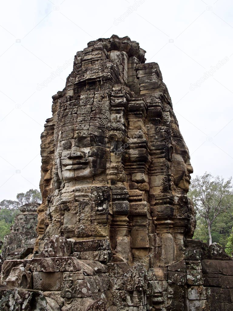 Architecture of ancient temple complex Angkor, Siem Reap