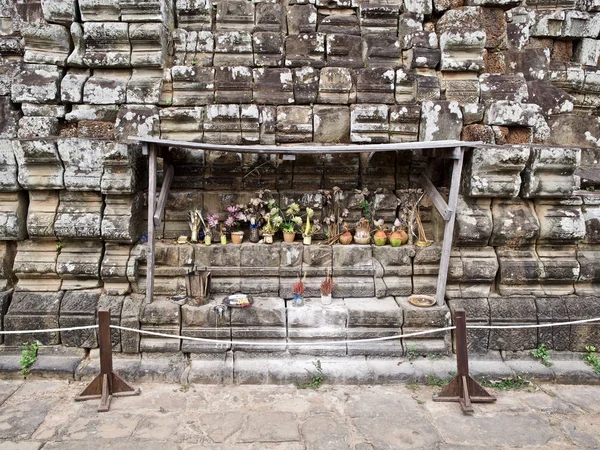 Architettura di antico tempio complesso Angkor, Siem Reap — Foto Stock