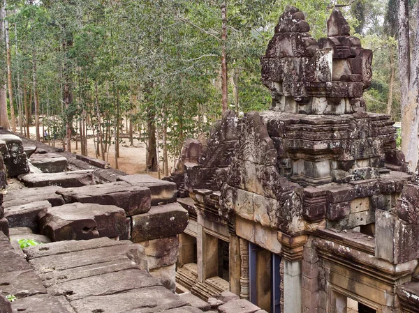 Architektura starověku chrámového komplexu Angkor, Siem Reap — Stock fotografie